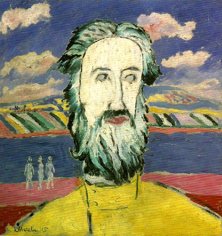 Kazimir Malevich head of a peasant Norge oil painting art